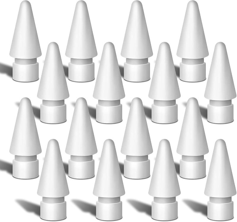 Walant Replacement Tips for Apple Pencil 1st/2nd Gen & Pro/USB-C | Original Feeling & High Sensitivity | Durable Nibs for Writing/Drawing | Compatible with Paper-Like Screen Protector (16 Pack White) - Image 1